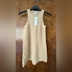 Cream sleeveless tank top